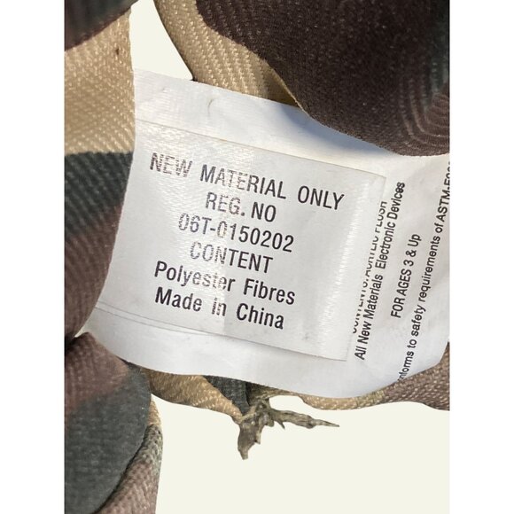 Patriotic American Soldier PLUSH Figure  Camouflage Outfit American Flag - Picture 15 of 15